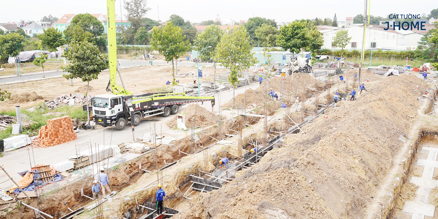 hoạt động thi công Cát Tường J-Home