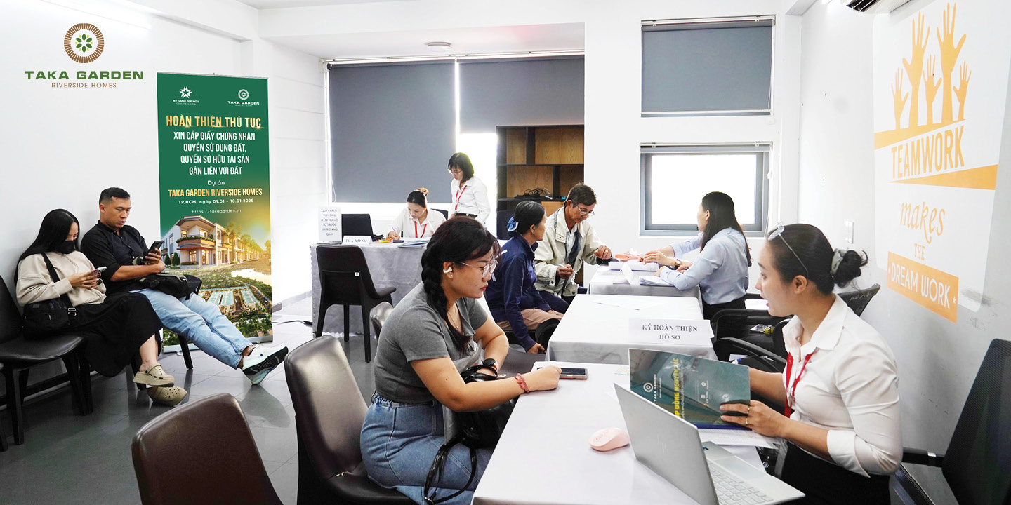 thủ tục xin cấp sổ hồng dự án