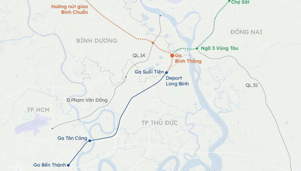 Metro Bình Dương dài 32,5 km đi qua bốn thành phố